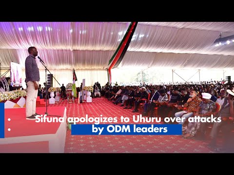 Sifuna apologizes to Uhuru over attacks by ODM leaders