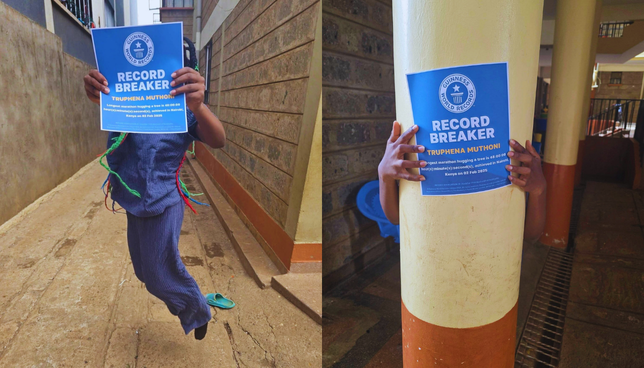 Truphena Muthoni Receives Guinness World Records Badge for 48-Hour Tree-Hugging Feat