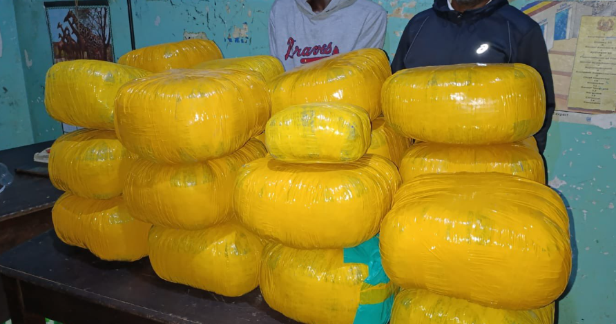 Two arrested in Ahero bhang haul bust