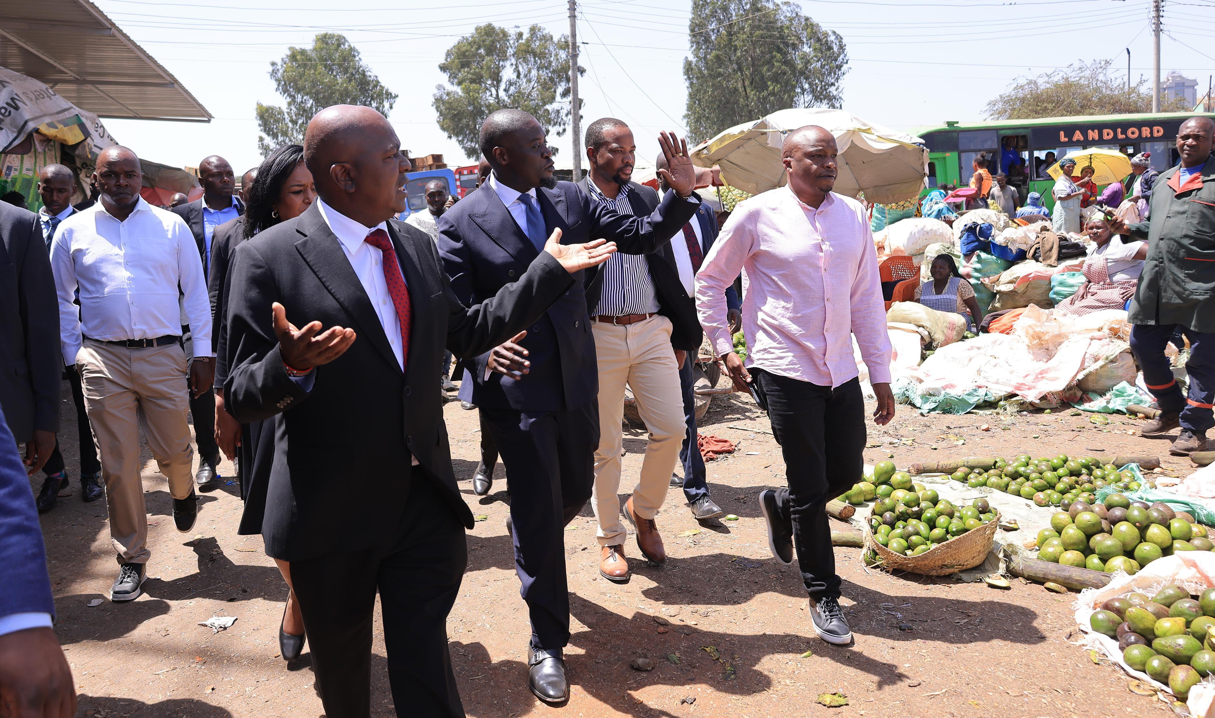 Sakaja leads multi-agency push to fix Nairobi markets