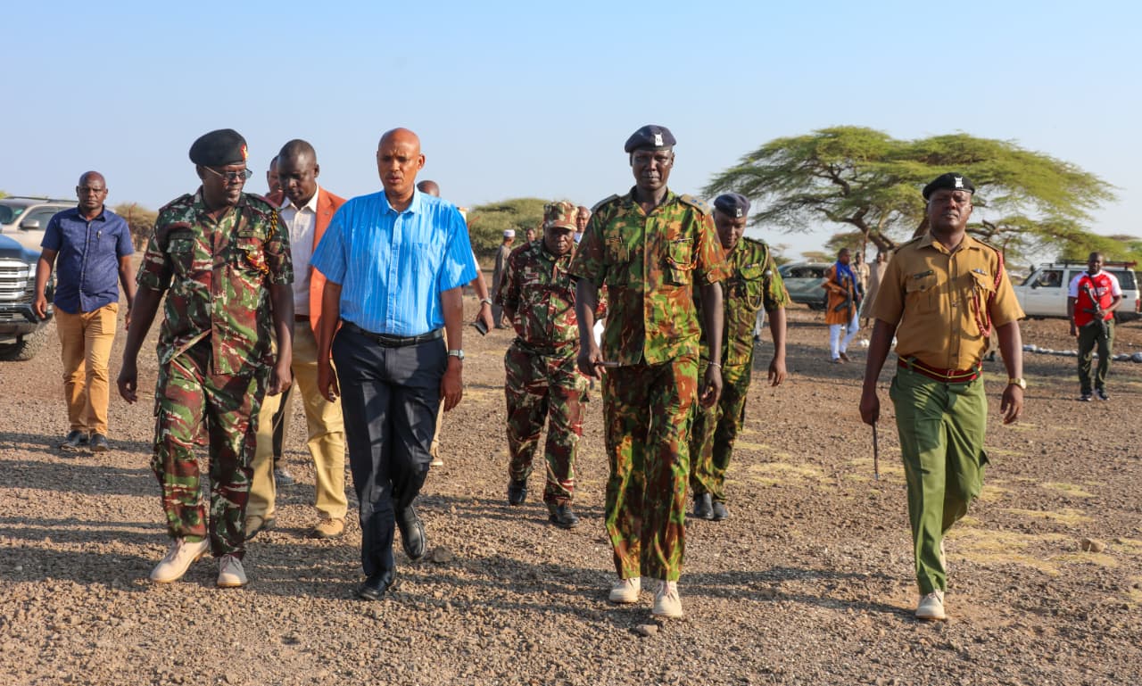 DCI Amin camps in Marsabit for second day for security assessment