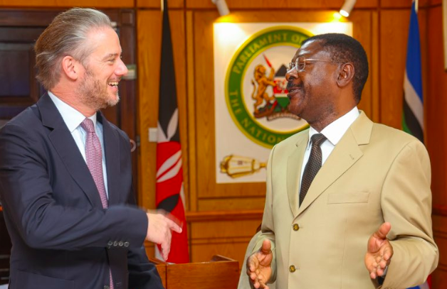 Wetang’ula meets French envoy, eyes deeper parliamentary ties ahead of France-Kenya summit.