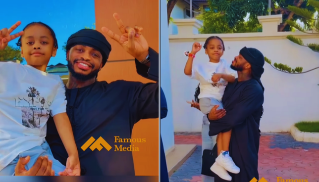 Tanasha Donna’s Son Naseeb Jnr Reunites with Diamond Platnumz in TZ