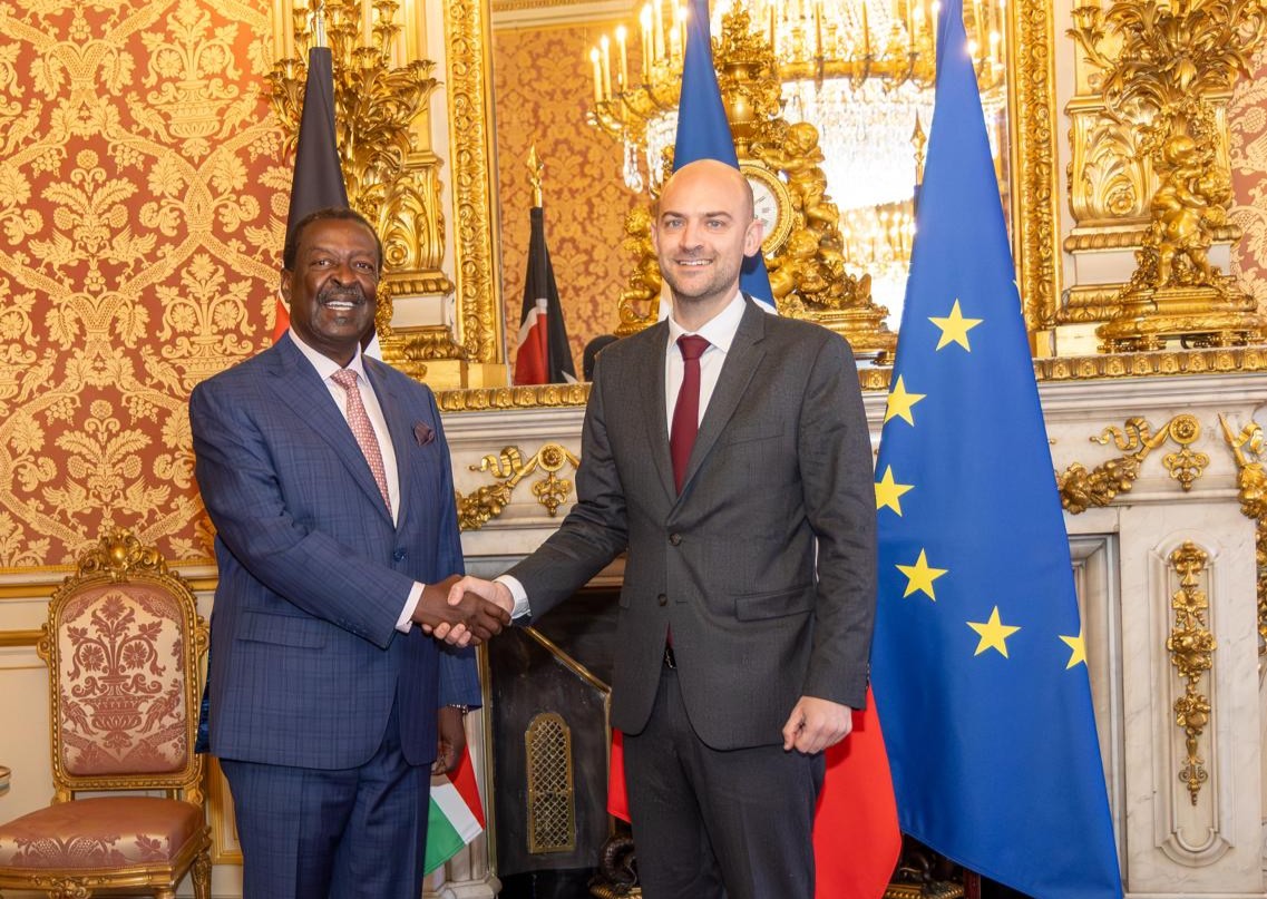 Mudavadi holds talks with French Minister Jean-Noël Barrot