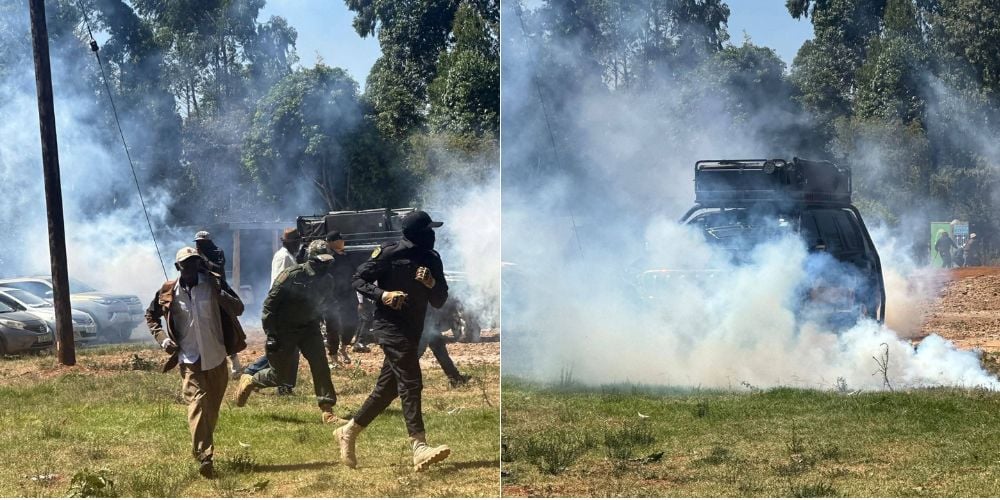 Chaos in Othaya: Gachagua Alleges Tear Gas and Live Bullets at Church Service