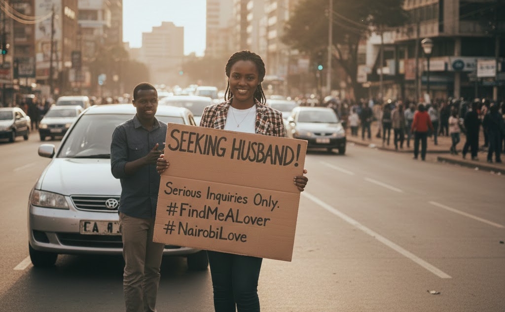 Desperate or Bold? Kenyan Woman Hits the Streets to Find a Husband