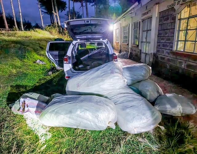 Police seize suspected bhang in Elgeyo Marakwet drug bust