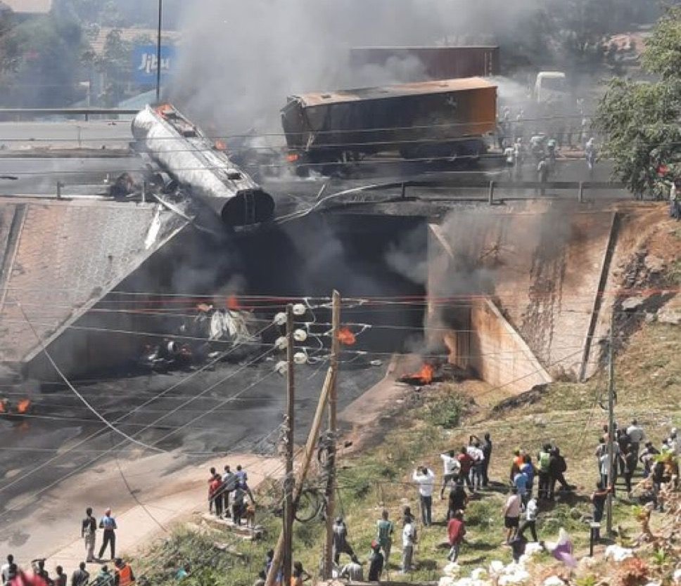 Driver killed in fuel tanker explosion on Southern Bypass