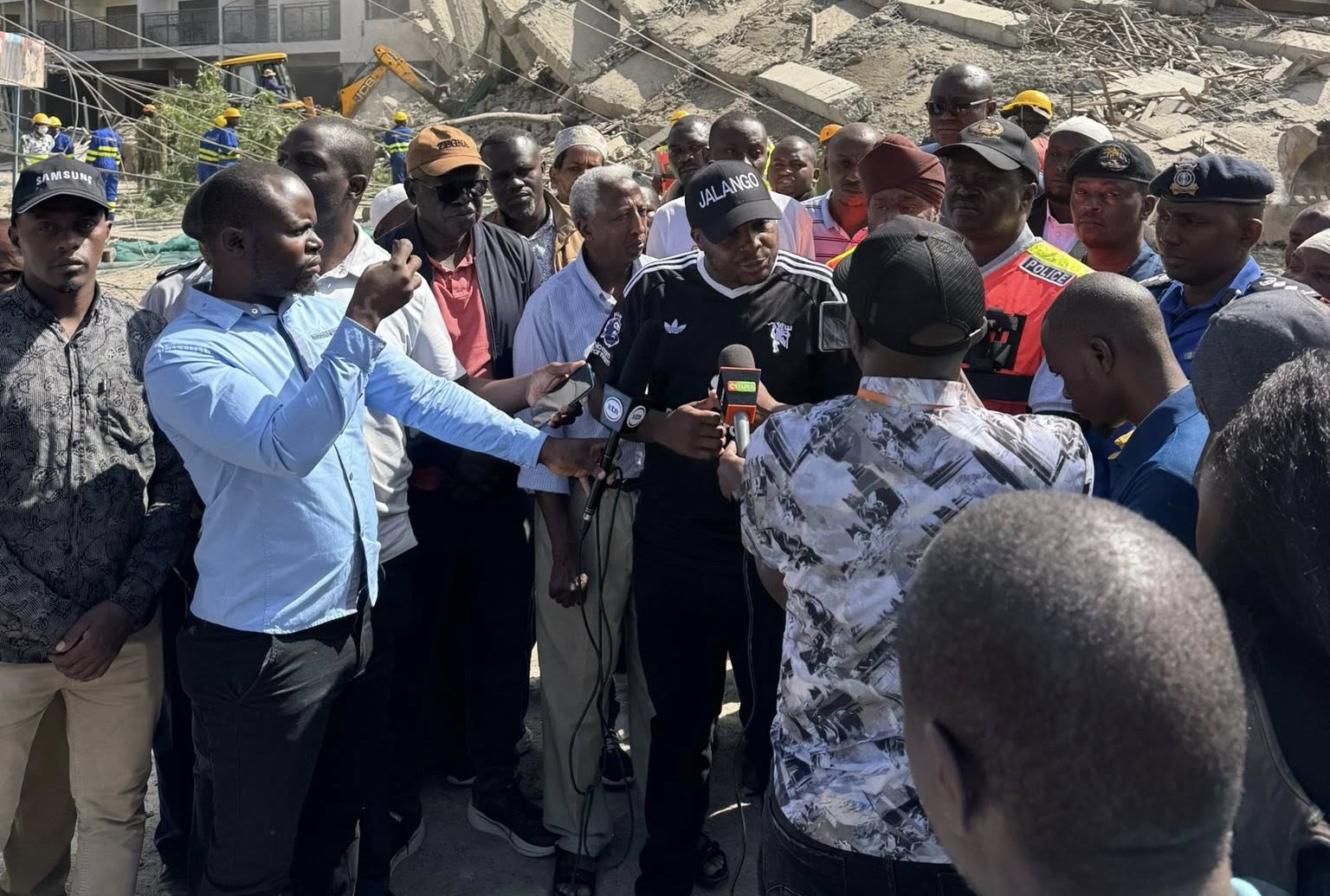 Jalango demands construction halt after South C building collapse