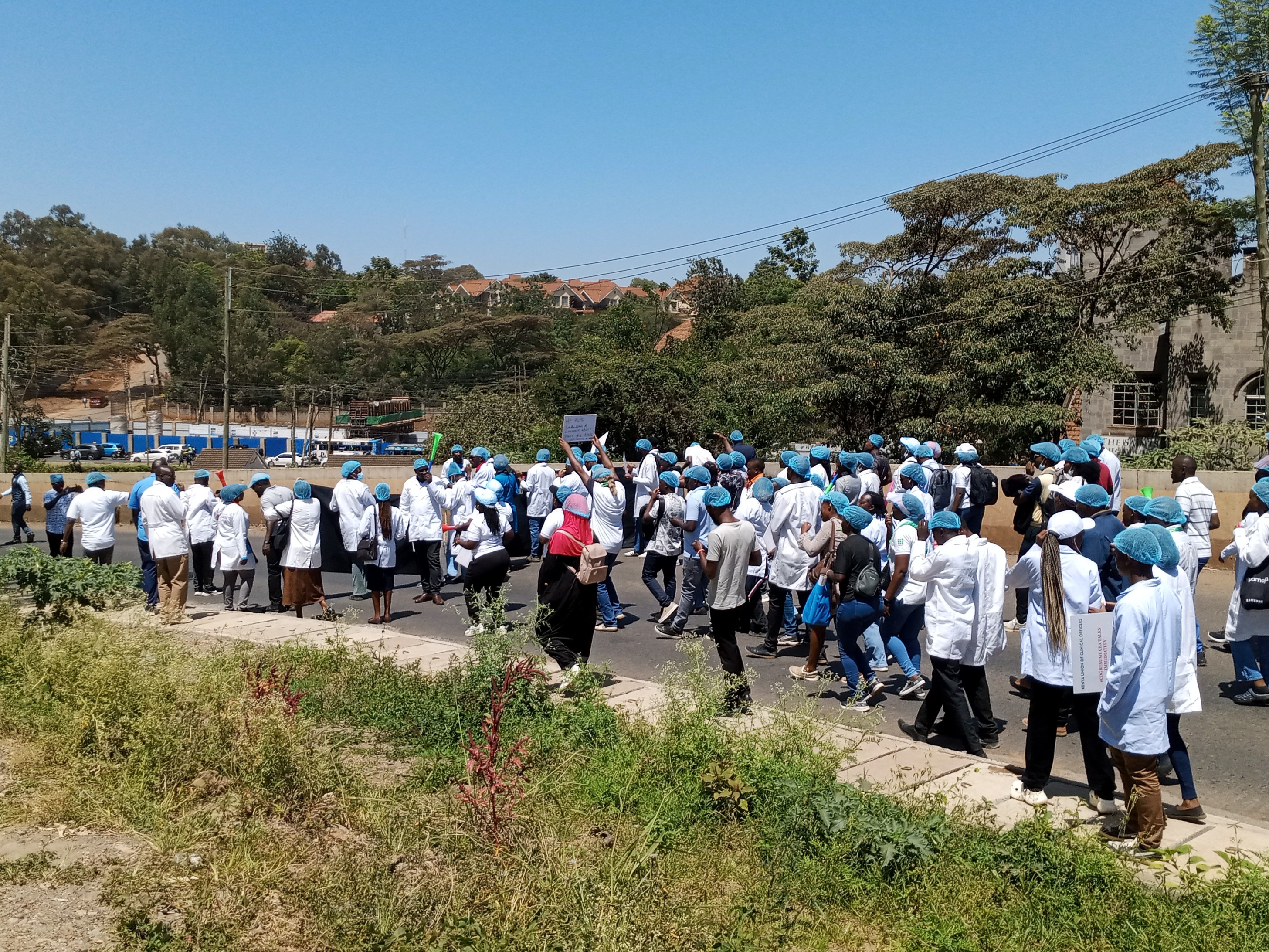 Clinical officers stage nationwide protests over pay demands