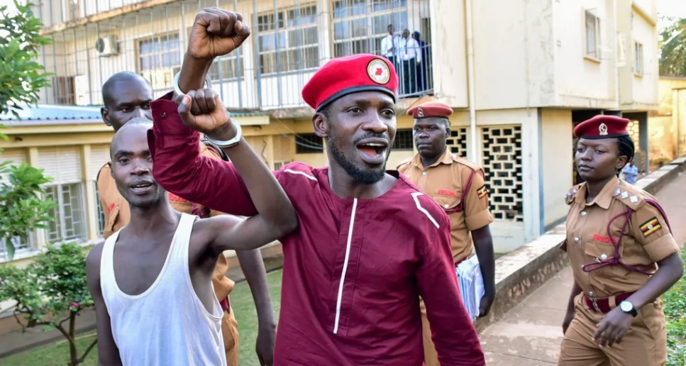 Former pop star taking on Uganda's Museveni