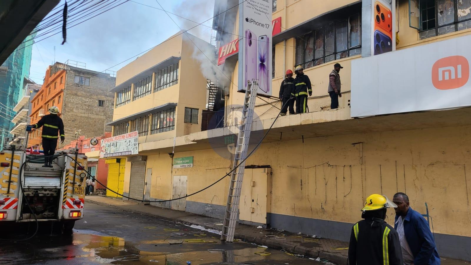 Fire destroys electronics stores along Luthuli Avenue