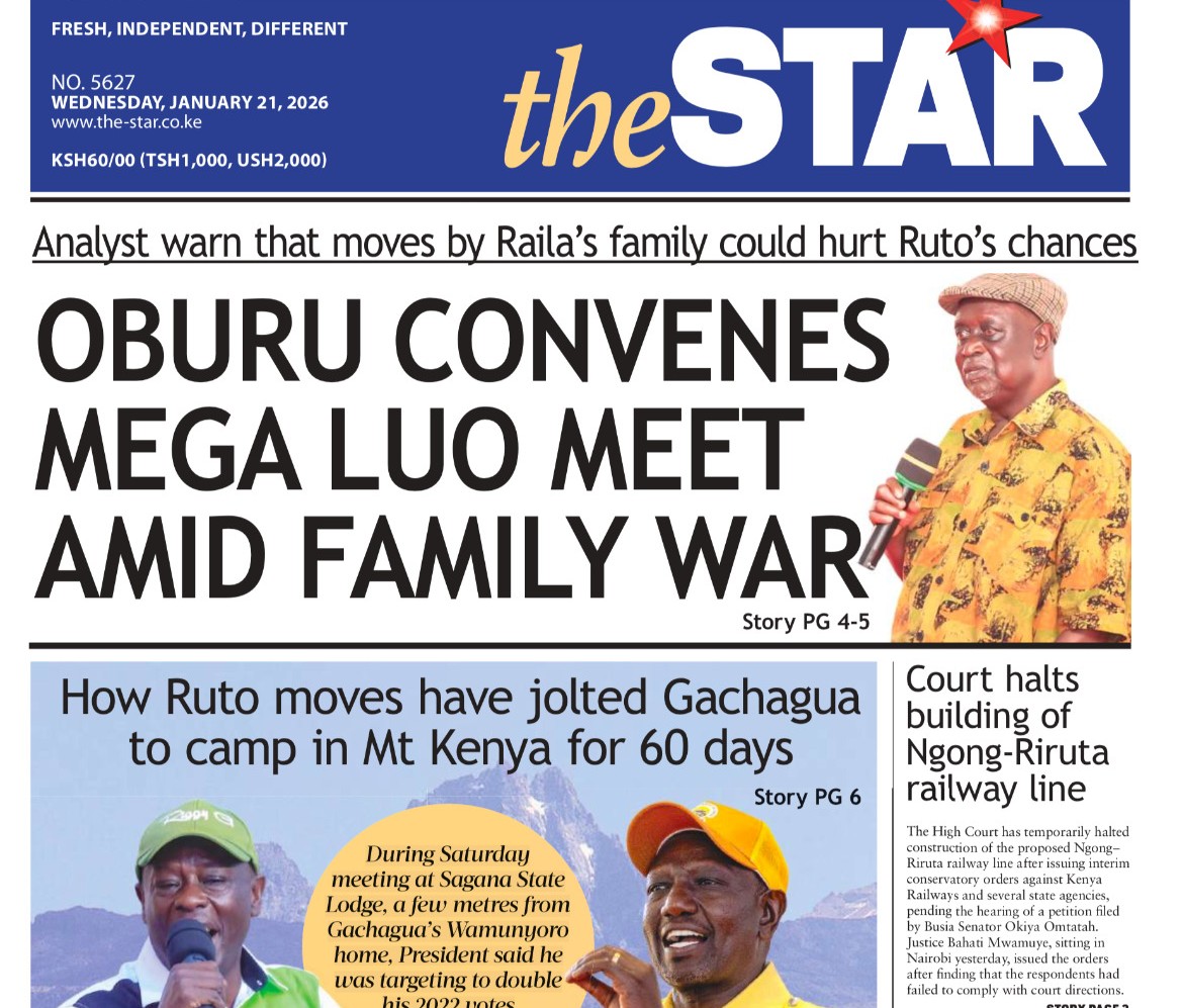 Briefs: Oburu convenes mega Luo meet