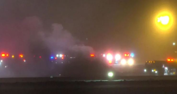 Private jet carrying eight crashes in Maine