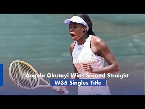 Angela Okutoyi Wins Second Straight W35 Singles Title