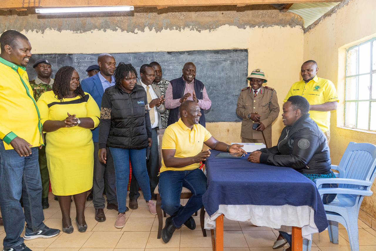 PHOTOS: Ruto votes in UDA grassroots elections, commends members
