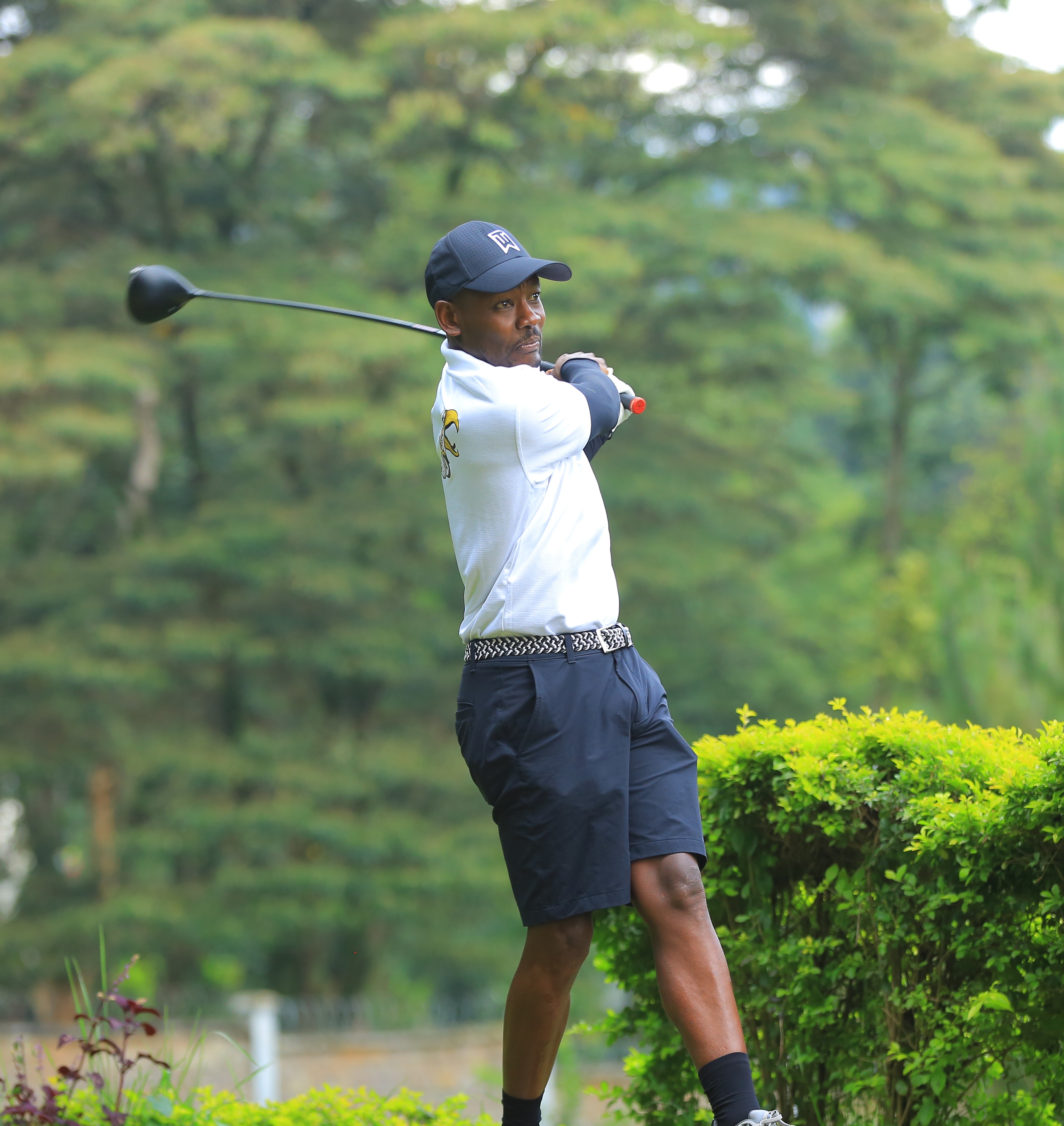 Kisii Sports Club golf captain Adrian Monari follows his shot. The club will host the Western Region Captain's Championship grand finale on Jan 10