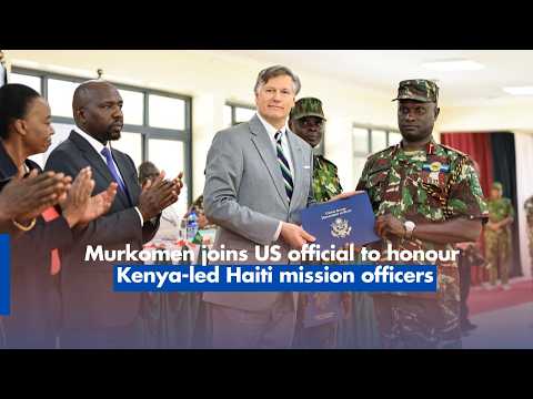 Murkomen joins US official to honour Kenya-led Haiti mission officers