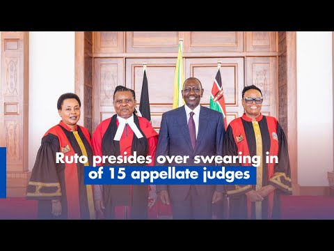 Ruto presides over swearing in of 15 appellate judges