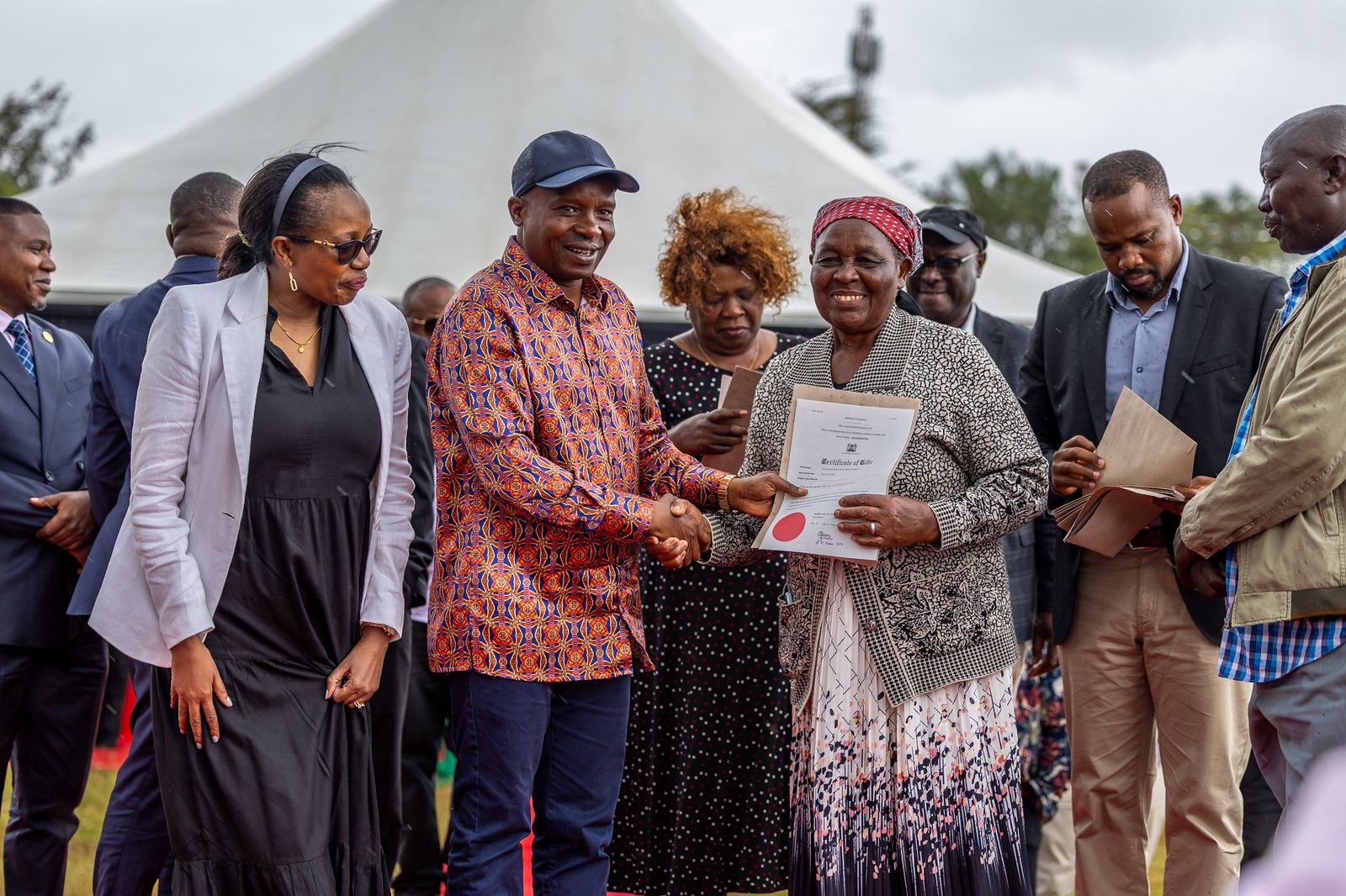 [PHOTOS] DP issues title to Mai Mahiu flood victims
