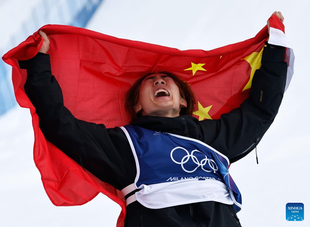 Birthday boy Su Yiming wins men's snowboard slopestyle