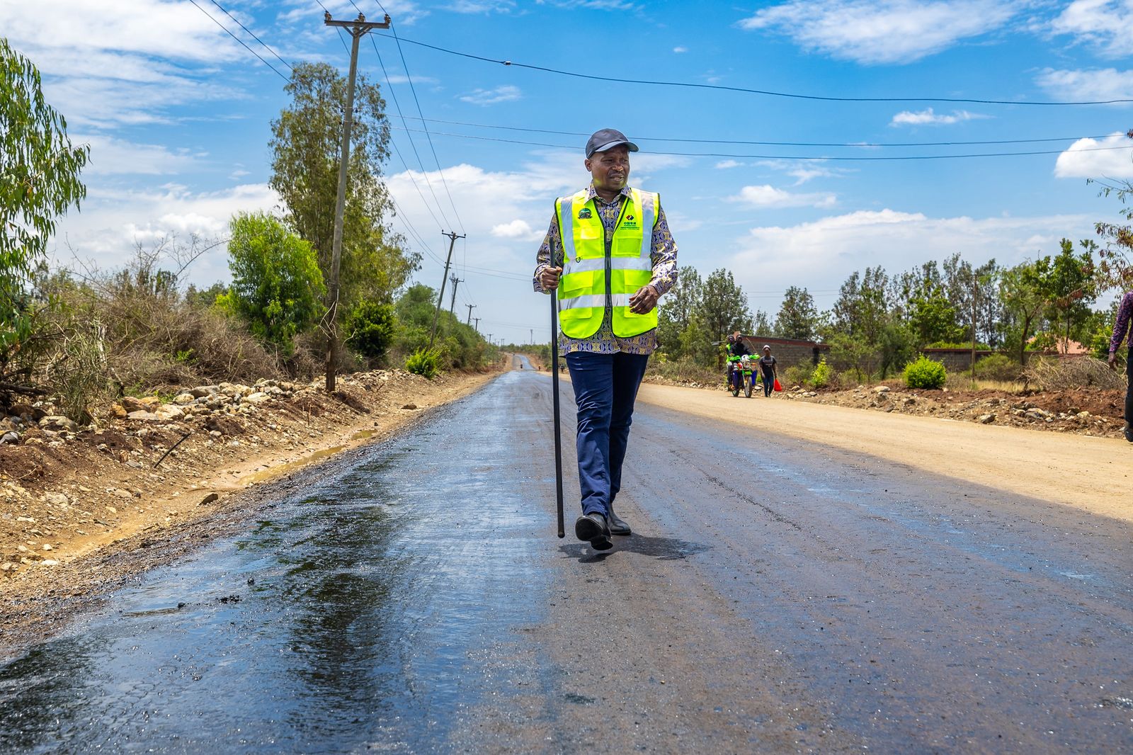 [PHOTOS] Kindiki inspects road works in Embu, Kirinyaga