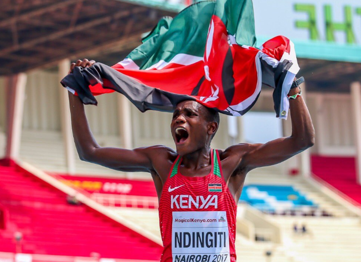 Dominic Ndigiti during a previous race/HANDOUT