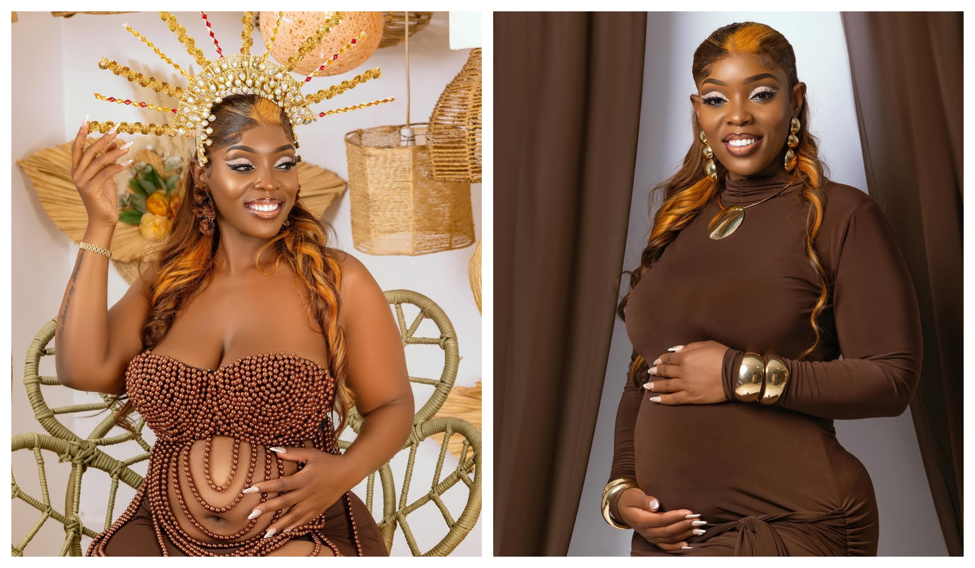 Risper Faith’s Goddess-Inspired Maternity Shoot: Details & Photos