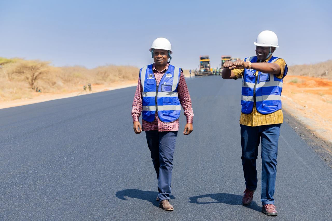 Ruto tours Isiolo-Wajir-Mandera road, dismisses claims of stalled construction