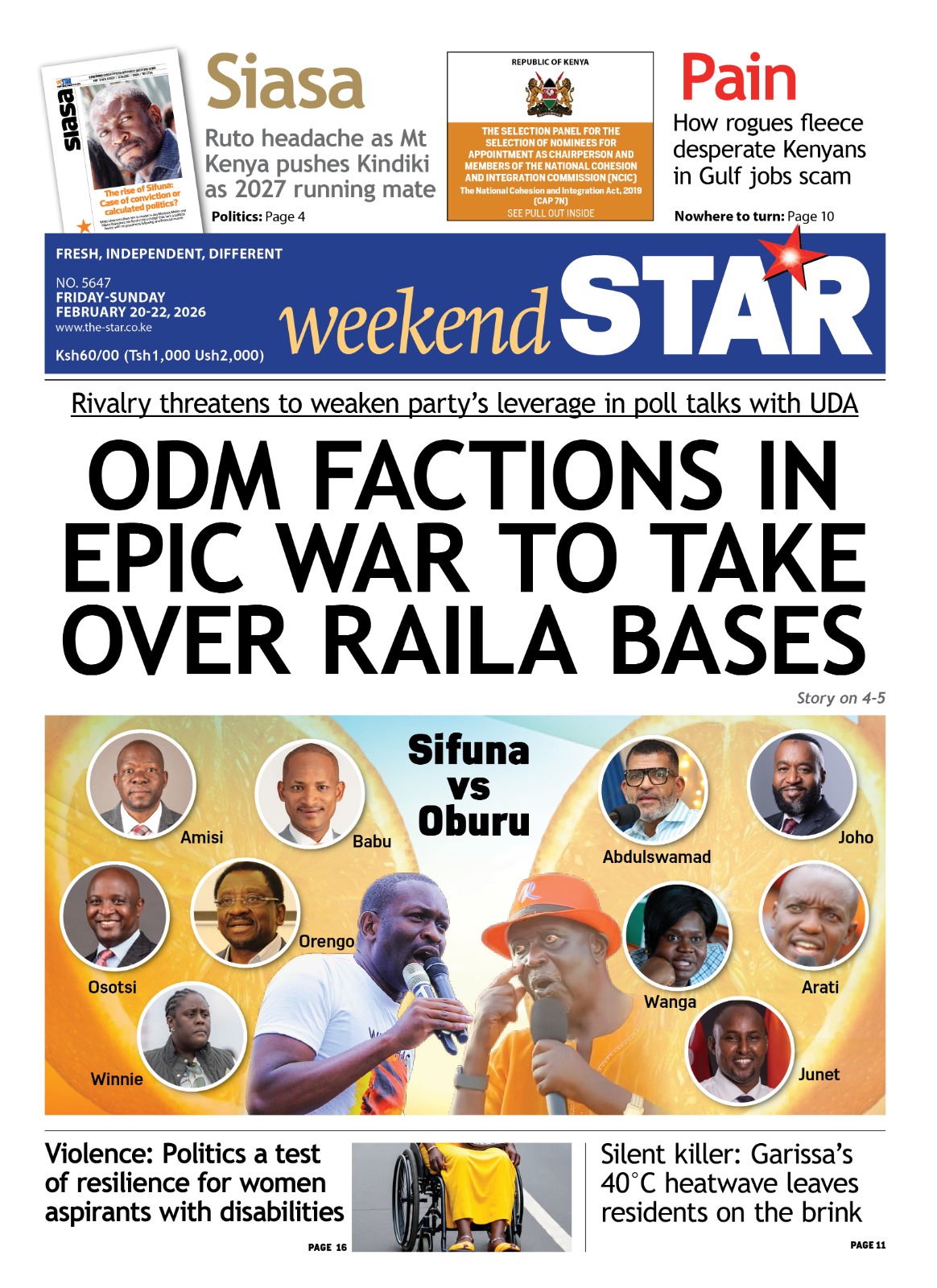 Briefs: ODM factions in epic war over Raila bases