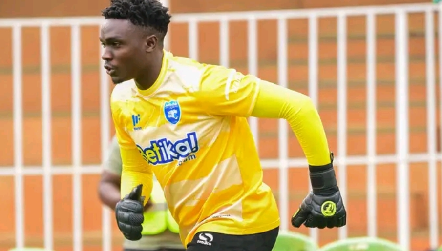 AFC Leopards first-choice goalkeeper Humphrey Katasi during a past league match/AFC LEOPARDS FACEBOOK