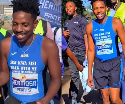 Why Eric Omondi will walk 370km instead of 486km