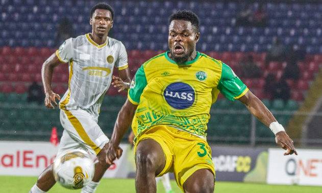 Nairobi United's Benson Omala in action against Azam in Zanzibar/NAIROBI UNITED
