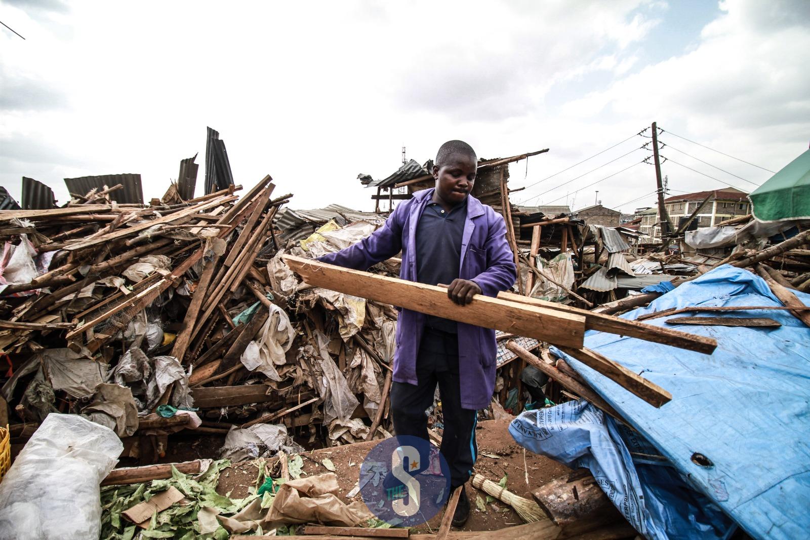 [PHOTOS] Traders salvage belongings after demolitions in Githurai