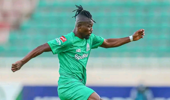 Gor Mahia striker Ebenezer Assifuah during their most recent KPL match against Sofapaka at Nyayo Stadium/GOR MAHIA