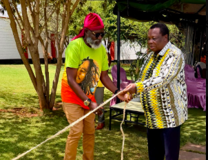 Sheep in hand: Wajackoyah pledges loyalty to Atwoli