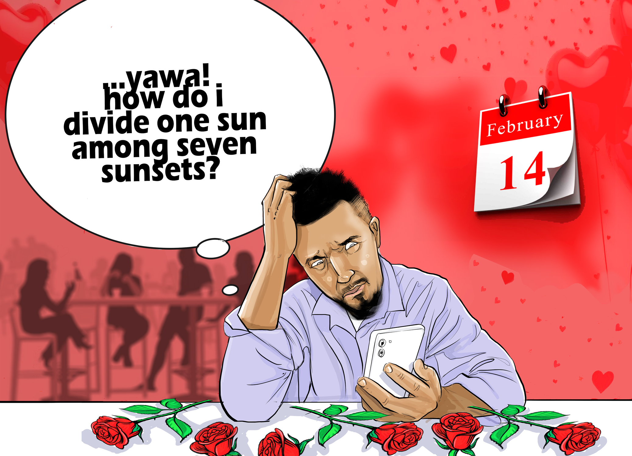 Valentine’s on a Saturday corners evasive men