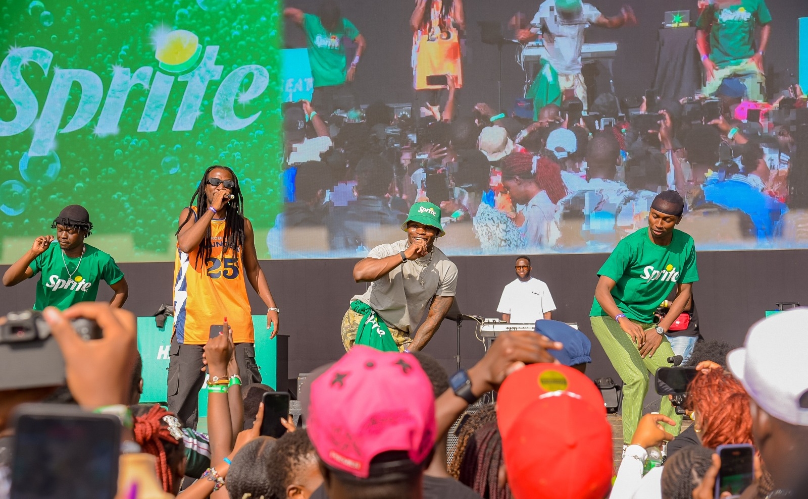 Charisma performed his iconic songs and the new sprite jingle to a roaring crowd