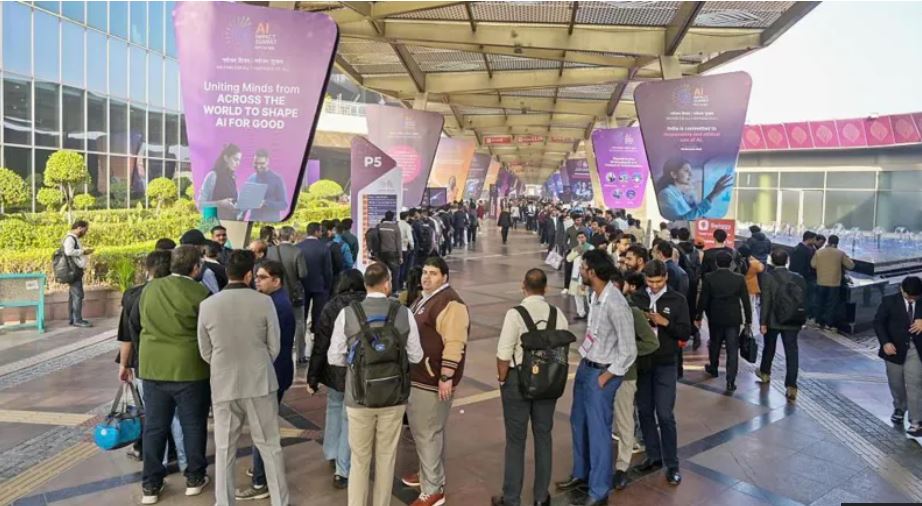 Long queues and confusion mar first day of India's landmark AI summit
