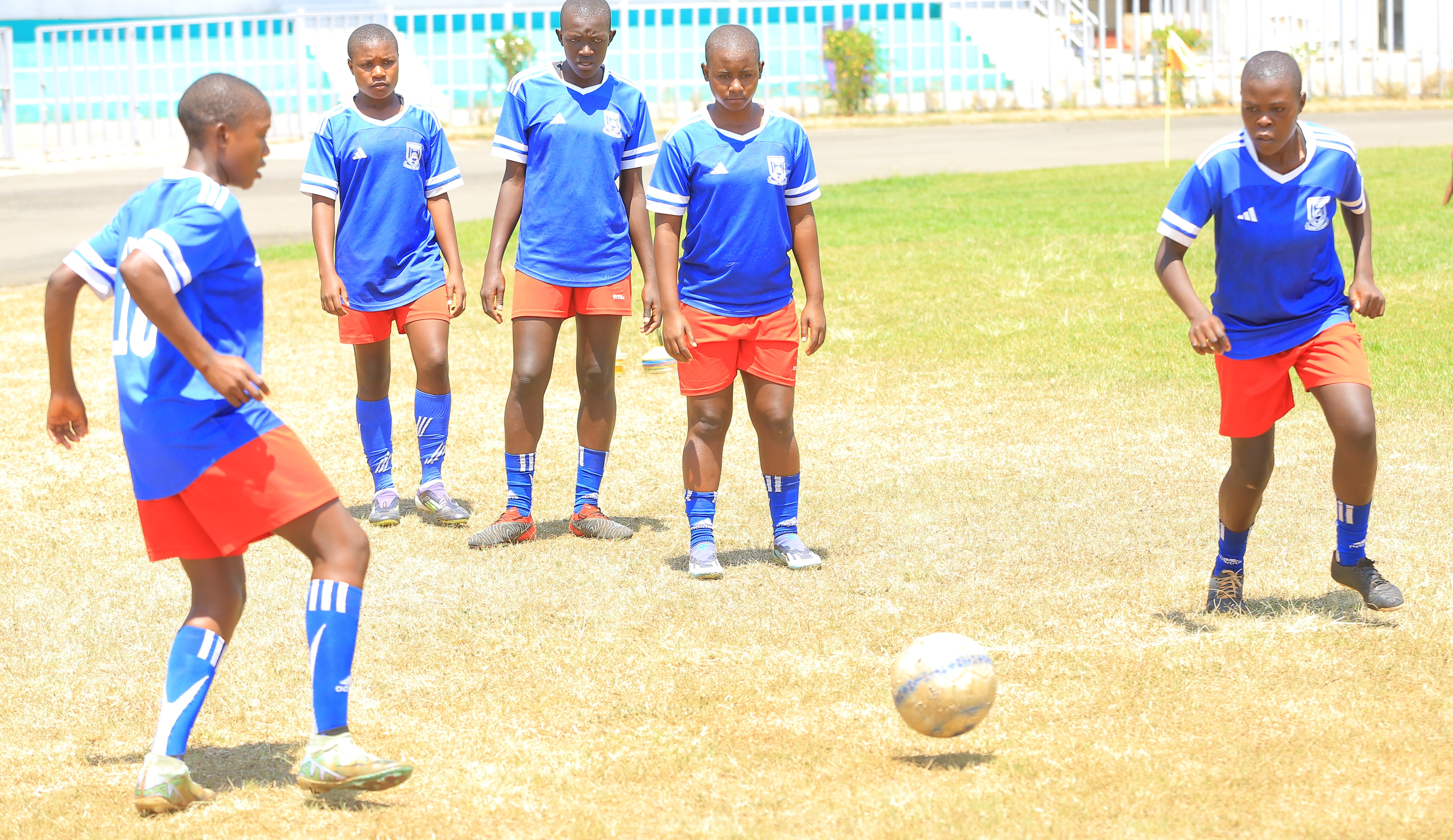 Nyakach Girls during a training session in Kisumu.