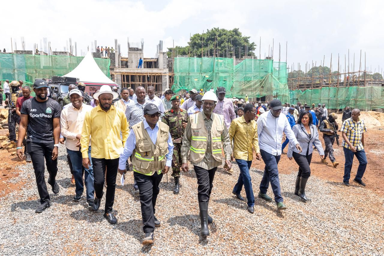 PHOTOS: Ruto inspects Kabete affordable housing