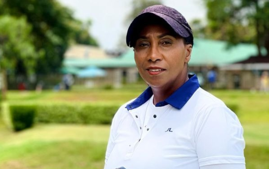 Outgoing Ruiru Sports Club Lady Captain Rodah Mukami during a past Tournament/HANDOUT