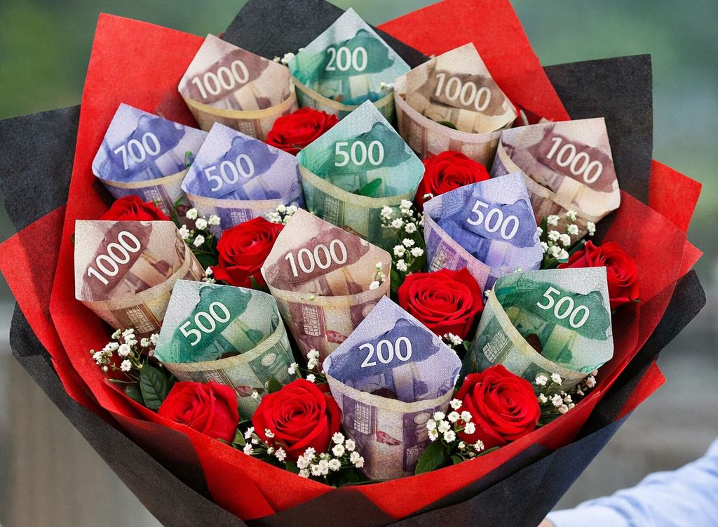 EXPLAINER: Why a money bouquet could get you in legal trouble this Valentine&rsquo;s