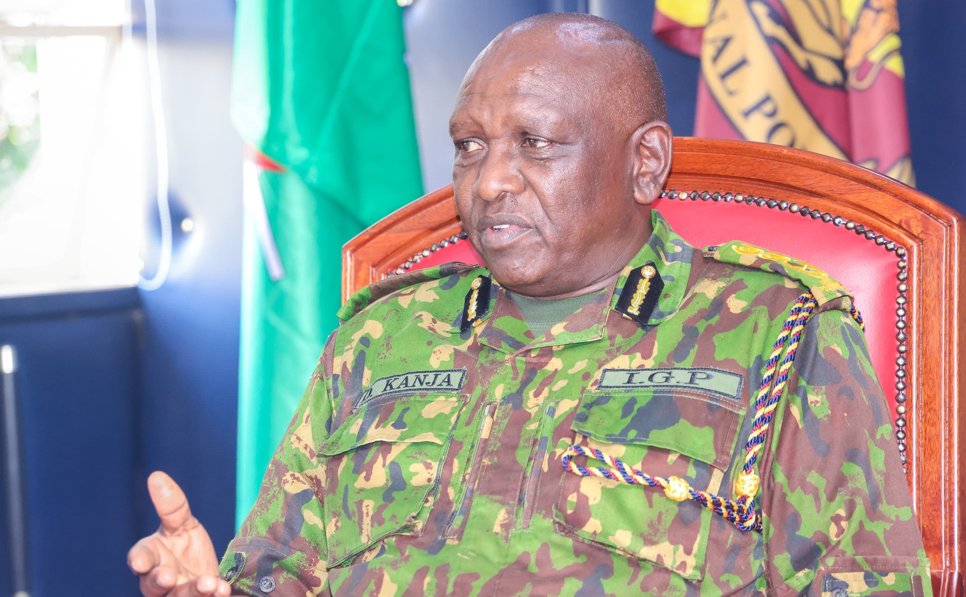 IG Kanja Assembles Team to Investigate Man Who Charged at Ruto
