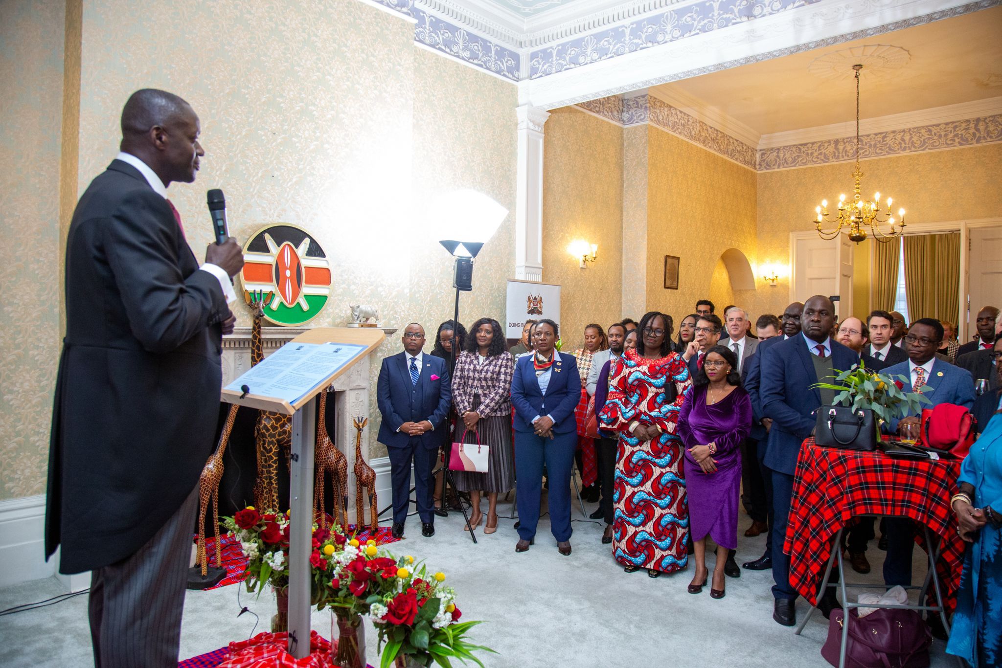Ambassador Maurice Makoloo presents letters of credence to King Charles ...