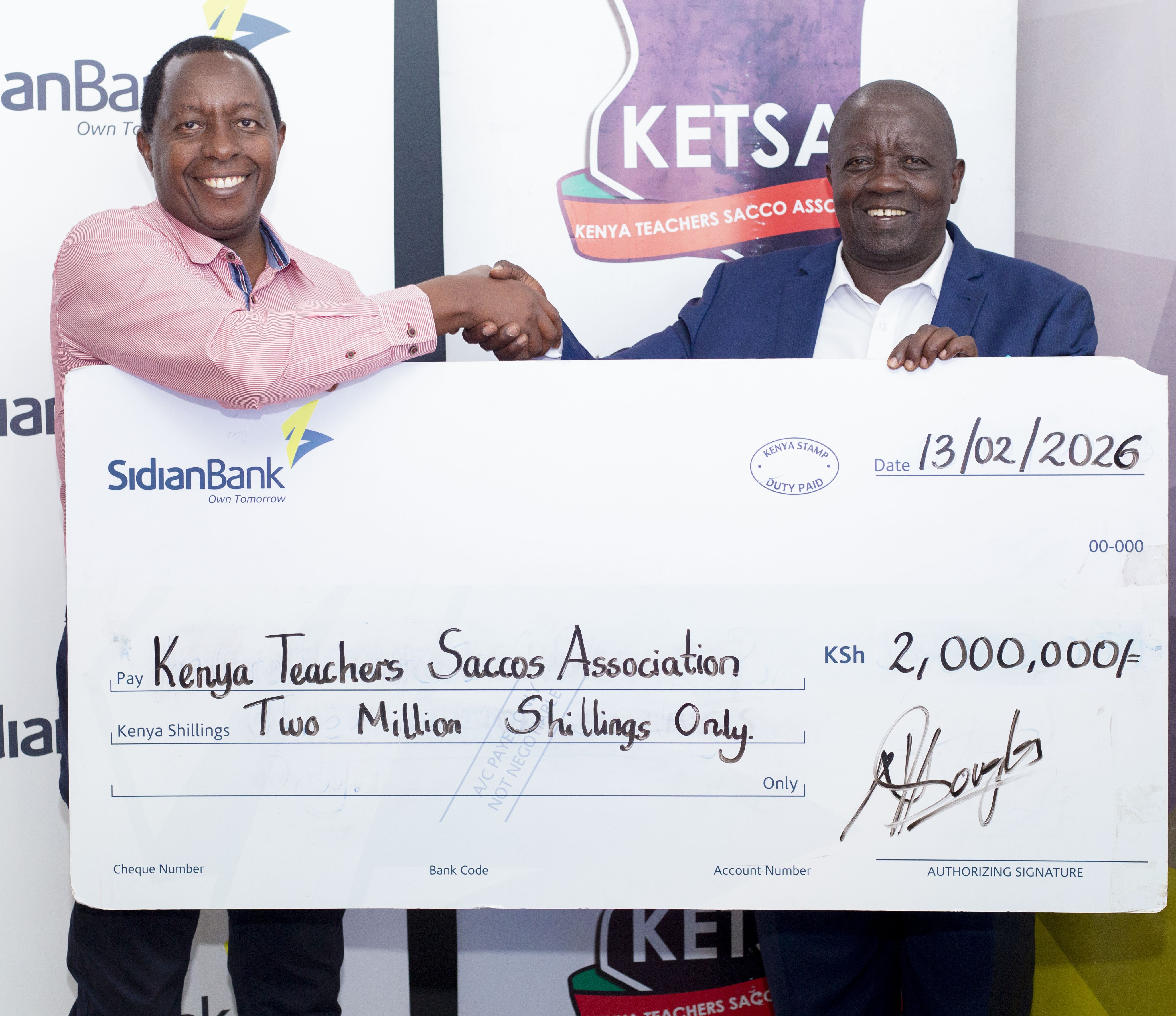 Sidian Bank Sh2m boosts Teachers’ SACCO Leaders’ Summit