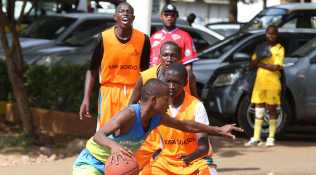 Action between Kisii School and Nyanchwa Boys during the Kisii School Open tournament/ANGWENYI GICHANA