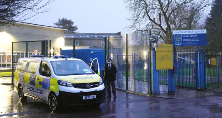 Boy, 13, questioned over double school stabbing