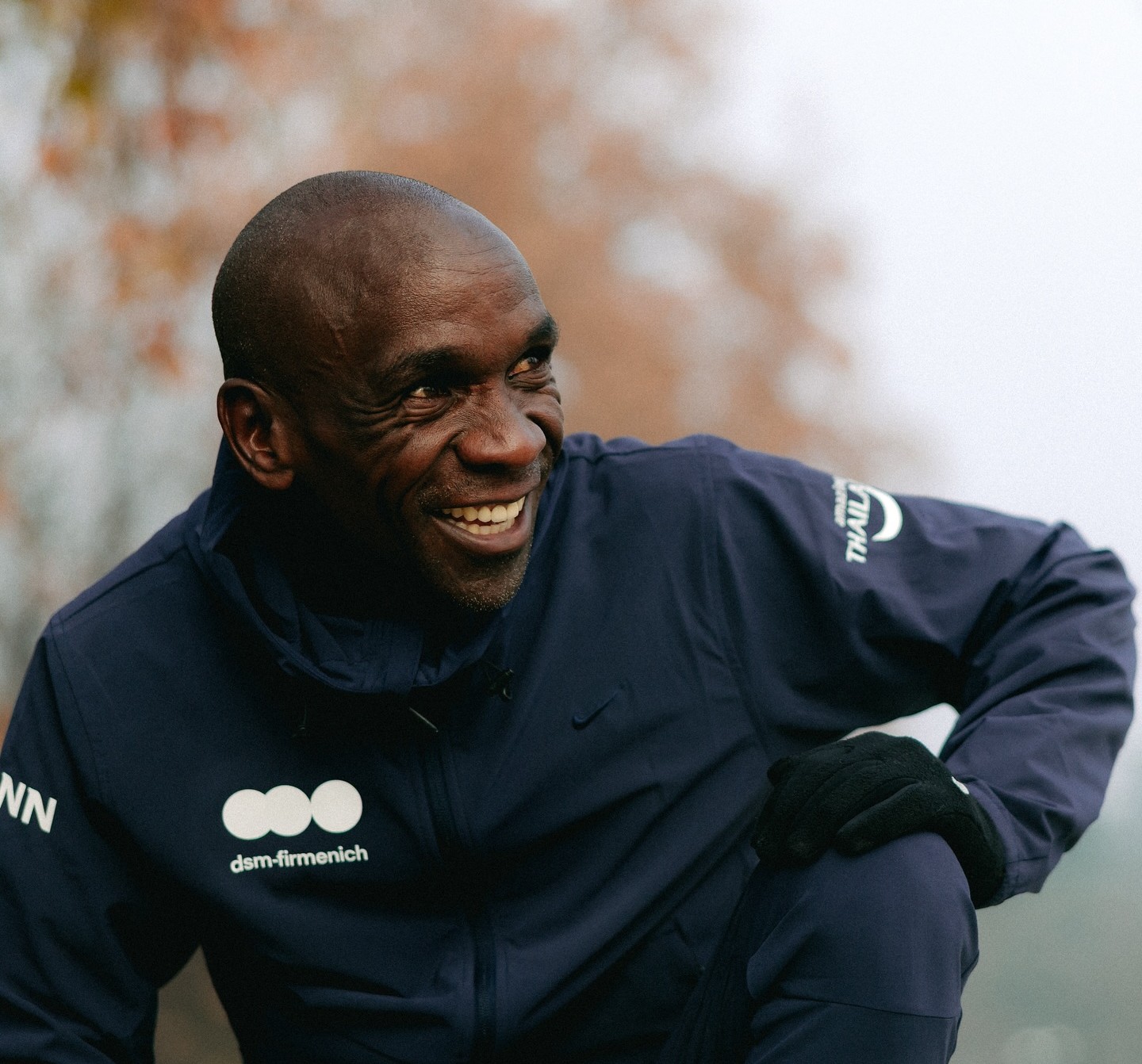 Eliud Kipchoge in Italy for his first ever Olympic winter games