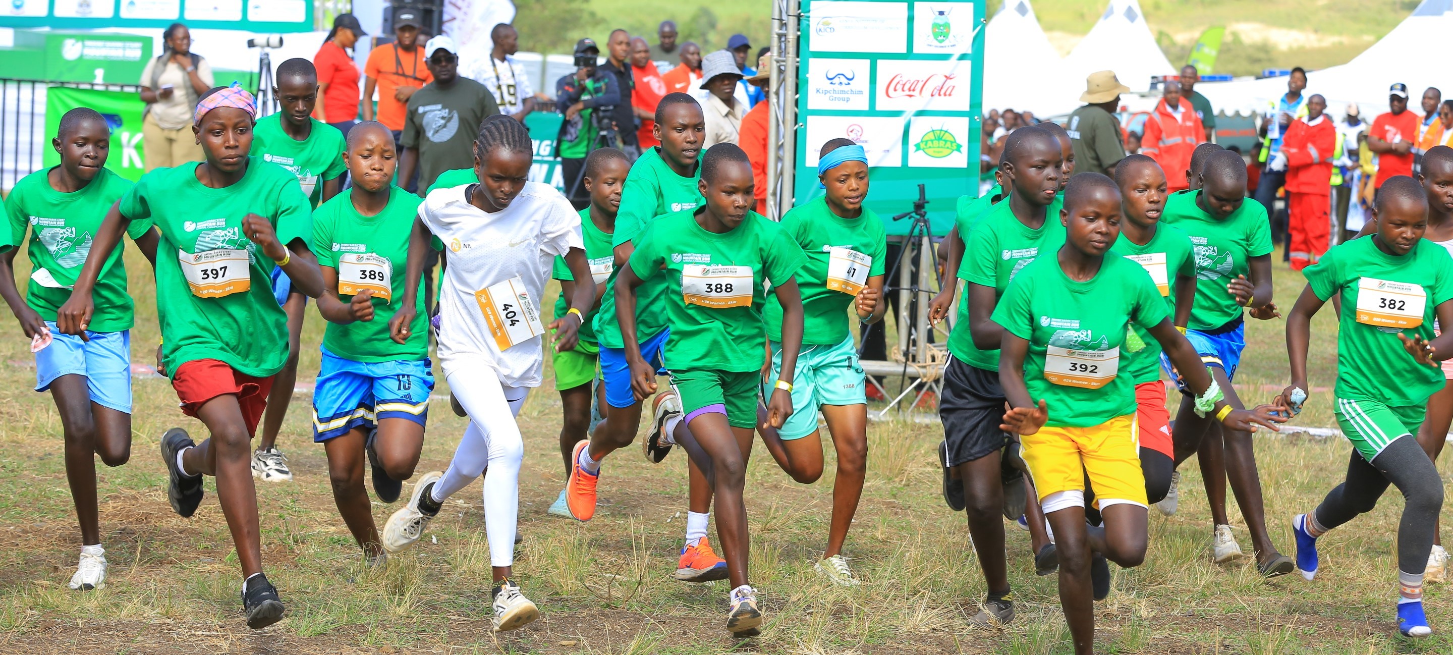 Kids Athletics action during the Tinderet Barng'etuny Mountain Run